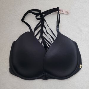 VS Plunge padded Racerback stretch detail